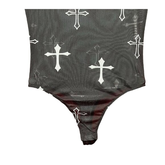 Rue 21 - Women's Short Sleeve Round Neck Bodysuit - Black - Extra Small - Picture 10 of 13